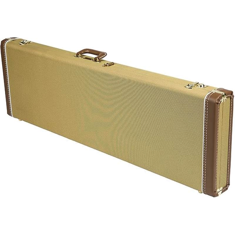 Fender G&G Deluxe Precision Bass Hardshell Case, Tweed with Red Poodle Plush Interior 2016 image 2
