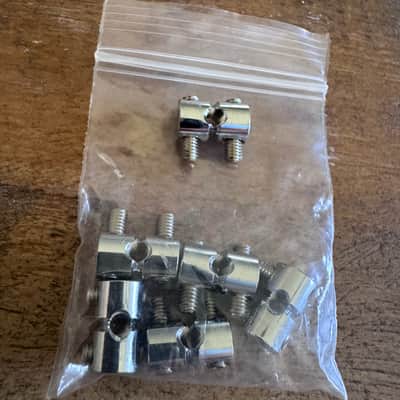 Fender Jazzmaster Bridge Saddles (6) - Chrome image 1