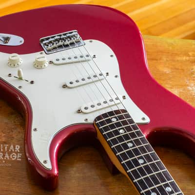 1981 Fender USA Stratocaster Hardtail Burgundy Mist refin - original pickups - original hardcase image 12