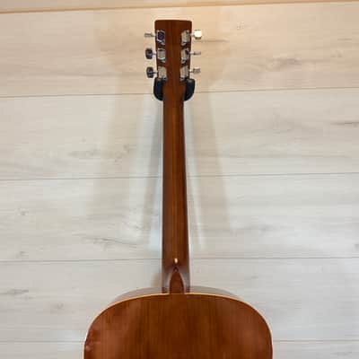 Harmony H166 Dreadnought Acoustic Guitar Natural Made in Korea 1970's image 9