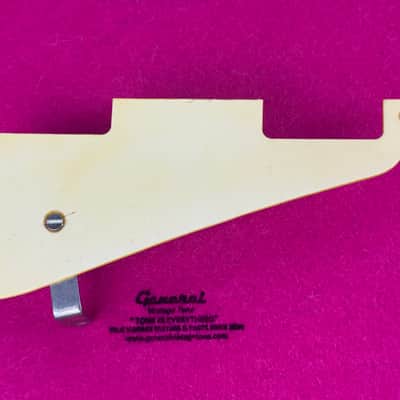 General Vintage Tone Vintage Ivory Aged Pickguard & Bracket for Gibson® Les Paul® '57–'60 (2009–Present USA Models) - Master of edad image 1