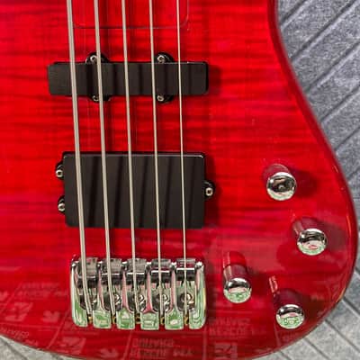 Dillion Avalanche Bass Rare Five String BEAST! Cherry! In-USA Setup! 2000's - Red image 7
