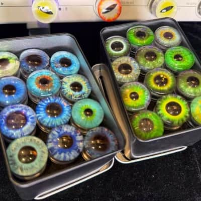 12Pcs Tonevo Footswitch Topper Cap Devil Eye / Blue and White Porcelain Style, Price include the import duty to US buyer image 4