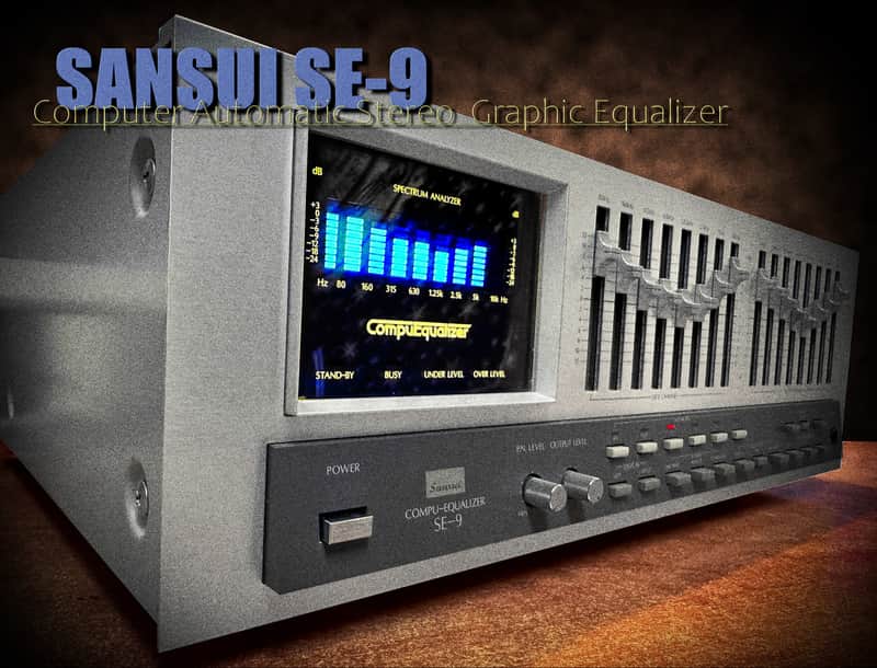 SANSUI SE-9 🌈RaRe🌈 Vintage Stereo Graphic Equalizer image 1