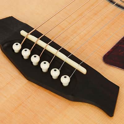 Parkwood GA28GT Grand Auditorium Cutaway Semi Acoustic Guitar - Natural image 3