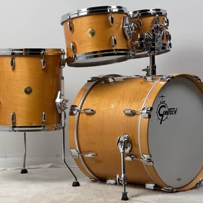 Gretsch 20/10/12/14” USA Custom Drum Set - Gloss Classic Maple image 4