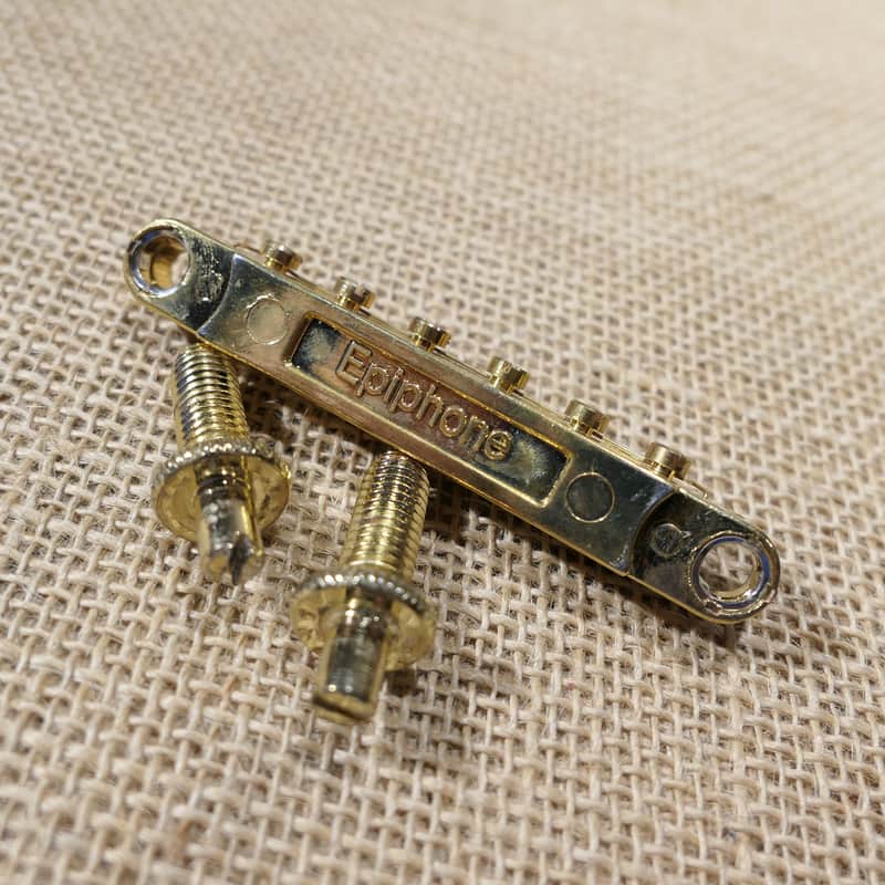 Bridge Tune-o-matic Black, 2013 Epiphone Les Paul Custom Prophecy Plus Gold Screws Same Day Shipping #DT08 image 1
