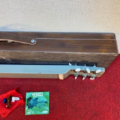 Vintage Teisco model 7 lap steel guitar set with homemade case image 20