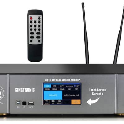 Singtronic Professional 3000W Karaoke Amplifier Sound Processor w/ 2 x Wireless Mics image 2
