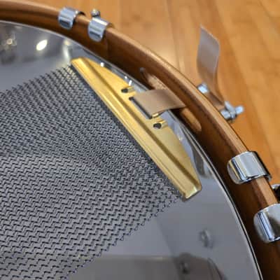 Snares - Dunnett Classic Drums 7x14 Stainless Steel w/Hybrid MetalWood Acacia Hoops image 8