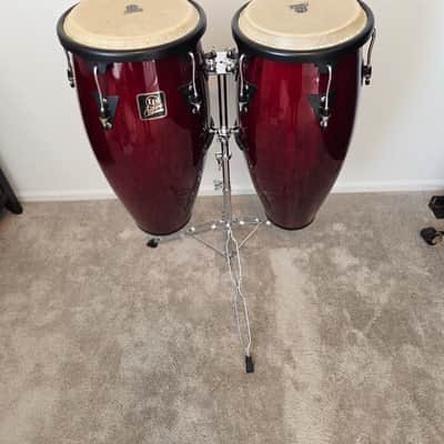 Latin Percussion LPA646-DW Aspire Series 10/11" Conga Set with Stand image 7