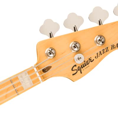 Squier Classic Vibe Active '70s Jazz Bass - Maple Fingerboard - Black Pickguard - Mocha image 5