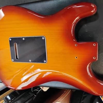 Fender Player Stratocaster HSS loaded pickguard body/Flame Top tobacco burst image 4