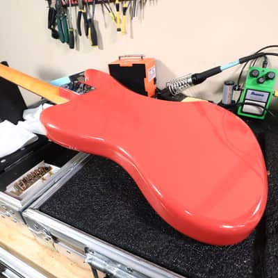 2014 Classic 60s Jaguar Fiesta Red Rosewood Electric Guitar image 23