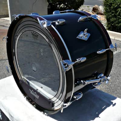 Gretsch USA Custom 22" x 16" Bass Drum - Vintage 60s (?) - Modernized and Re-Wrapped Black Finish - PV MUSIC Drum Shop Inspected / Tuned and Tested - Looks / Sounds Great - Very Good to Excellent Condition image 6