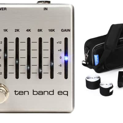 MXR M108S Ten Band EQ Pedal Bundle with Pedaltrain Nano+ 18"x5" Pedalboard with Soft Case image 1