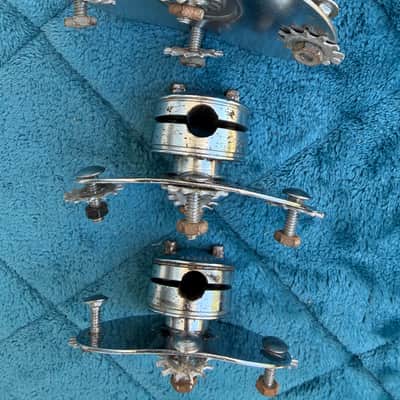 Rogers Early Cleveland/Dayton Era Floor Tom Legs and Brackets Swiv-O-Matic 1960s/early 1970s - Chrome image 12