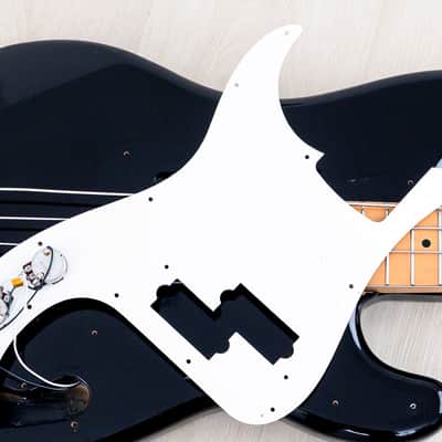 1990 Fender Precision Bass ‘70 Vintage Reissue PB70-700 Black w/ Ash Body, Japan MIJ Fujigen image 19