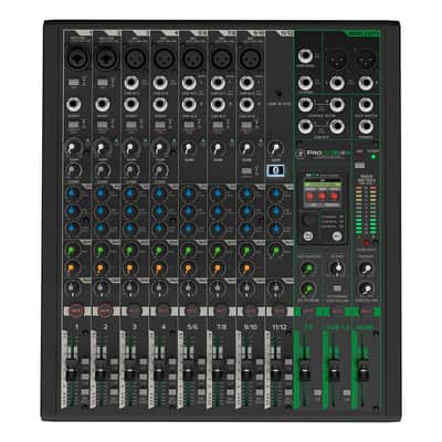 Mackie ProFX12v3+ 12-Channel Bluetooth Analog Mixer with Enhanced FX, Bundle with TAPH100 Headphones and 2x 25' 3-Pin XLR Microphone Cable image 5
