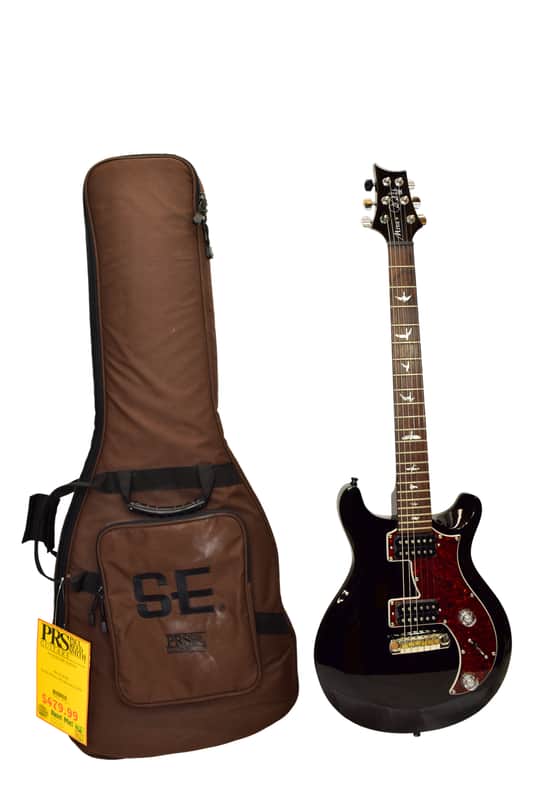 2020 PRS SE Mira Electric Guitar, Rosewood Fingerboard, Black w/ Bag image 1