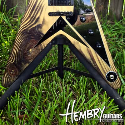 HEMBRY Flying V style pine body image 2