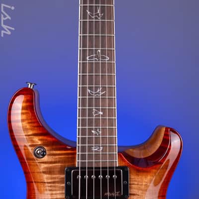 PRS Wood Library Hollowbody II 594 10-Top Brazilian RW Fretboard Autumn Burst Custom Color image 6