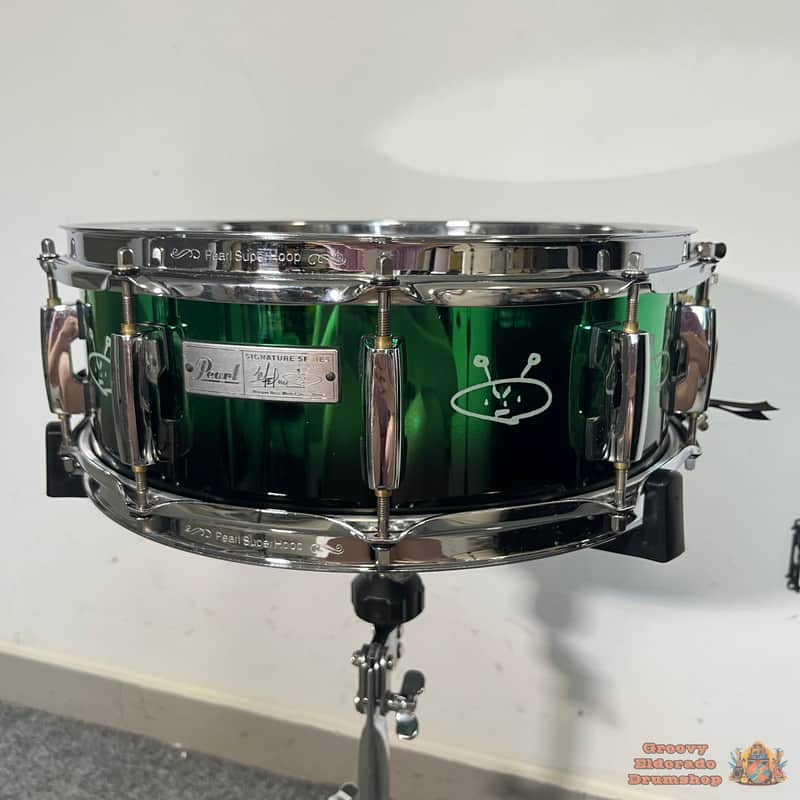 Pearl Signature 14x5" Morgan Rose Alien Steel Snare Drum image 1
