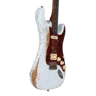Fender Custom Shop '60s Roasted HS Stratocaster Heavy Relic Sonic Blue image 5