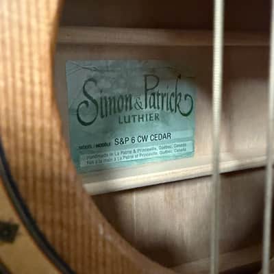 Simon & Patrick S&P 6 CW Dreadnought Acoustic Electric Made in Canada image 7