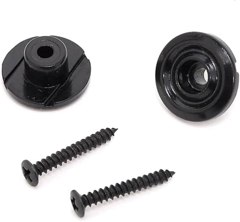 Vintage Style Bass String Guide Tree String Retainer Rondelle for Fender Jazz Bass Precision Bass Guitar, Black (Pack of 4) image 1