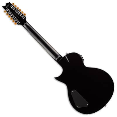 ESP LTD TL-12 12-String Acoustic Electric Guitar in Black Finish B-Stock image 2