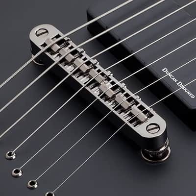 Schecter Demon-7 Electric Guitar - Aged Black Satin (3662) image 5