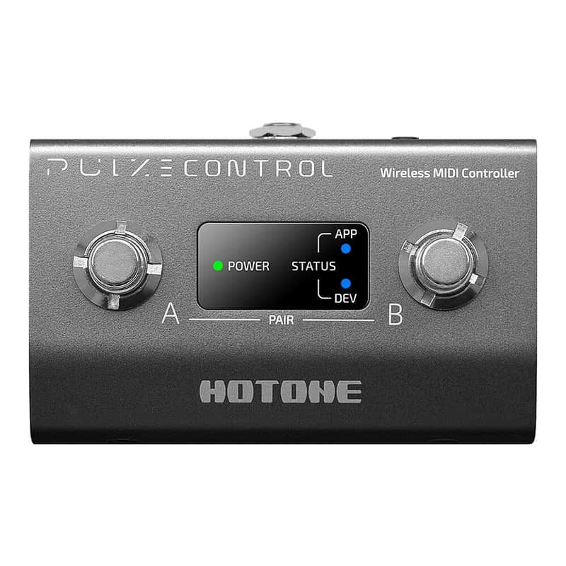 Hotone Pulse Control 2-Taste Wireless BT MIDI Fuß Controller Pedal image 1