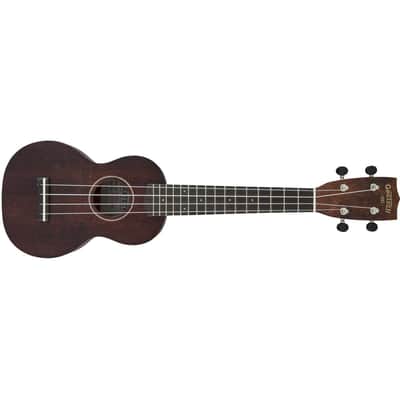 Gretsch G9100-L Soprano Long-Neck Ukulele with Gig Bag, Vintage Mahogany Stain image 3