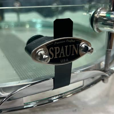 Spaun 7X14" Slotted Acrylic Snare Drum (314-1174) 2000's - Coke Bottle image 12