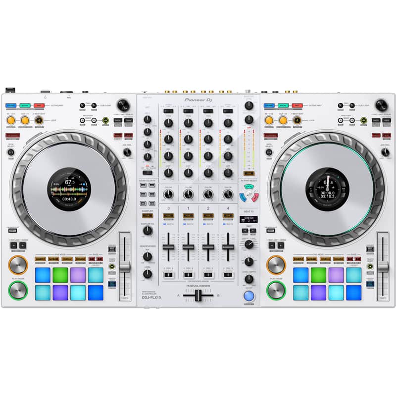 Pioneer DDJ-FLX10 DJ Controller - Limited Edition White image 1