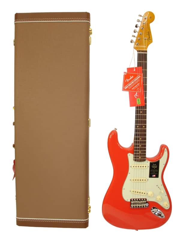 Fender American Vintage II 1961 Stratocaster Guitar, Rosewood Fingerboard, Fiesta Red w/ Case This guitar weighs 7 pounds, 11.2 ounces image 1