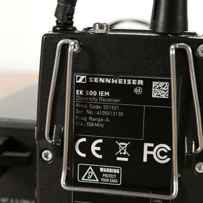 Sennheiser ew 300 IEM G3 Wireless In-Ear Monitoring System - 516-558 MHz CG0118V image 8
