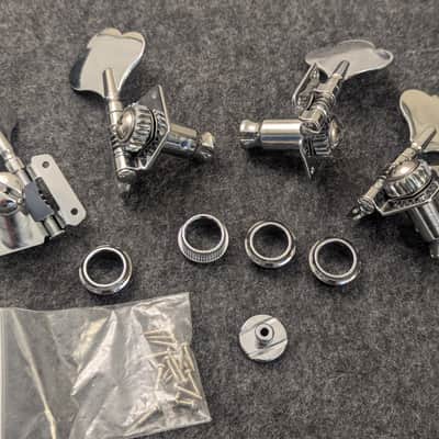 Squier Jazz Bass Tuners 2008 - Nickel/Silver image 2