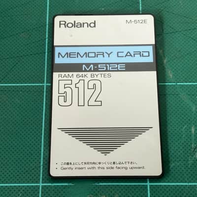 ROLAND M-512E MEMORY CARD RAM 64K BYTES image 1