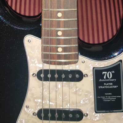 Unplayed Fender 70th Anniversary Player Stratocaster 2023 - Present - Nebula Noir image 9