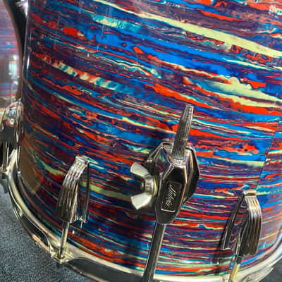 Vintage 1968 Ludwig Classic Maple 12", 13", 16", 22" - Psychedelic Red image 11