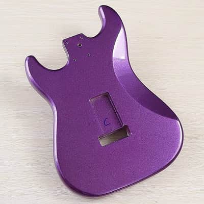 Metallic Purple Strat Style Guitar Solid Body image 6