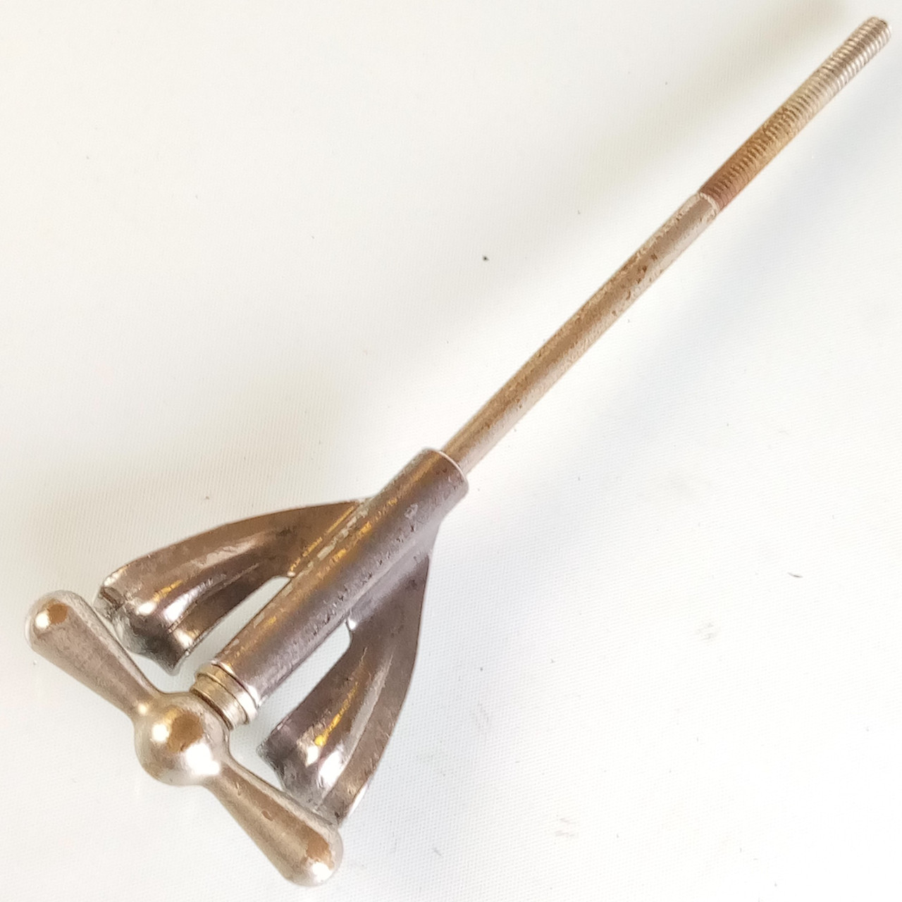 Ludwig Nickel Bass Drum Bow-Tie Tension 6"T-Rod+Claw Vintage50s-60s Keystone USA — main photograph