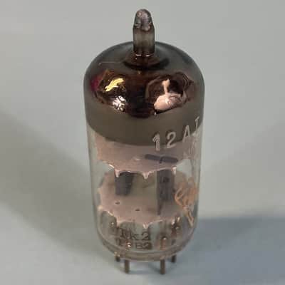 1963 Amperex 12AT7 ECC81 Vintage Bugle Boy Tk2 Suresnes France Preamp Tube! T105 image 3
