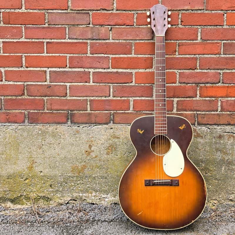 1959 Kay K6116 - Gleaming Auditorium Model - Acoustic Guitar - Sunburst image 1