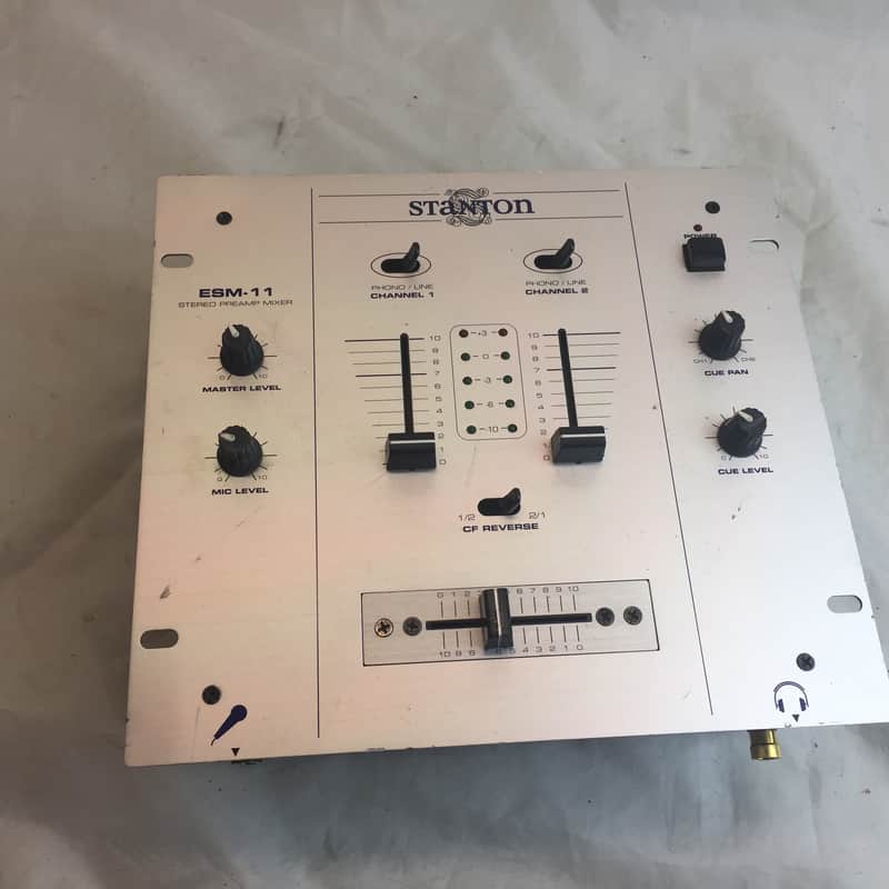Stanton ESM-11 Stereo Preamp Mixer for DJ Two Turntable Inputs and Fader Feature image 1