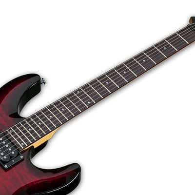 Schecter C-6 Plus Electric Guitar See-Thru Cherry Burst image 18