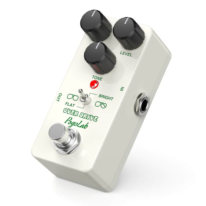 POGOLAB Overdrive Pedal Overdrive Guitar Pedal with Two Effects Bright and Flat True Bypass DC 9V Mini Pedal for Electric Guitar image 1