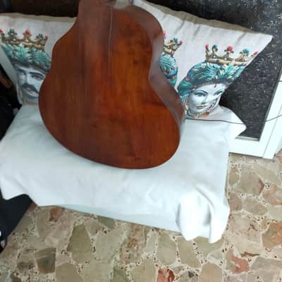 Old italian vintage Ancient guitar F. Masetti Acoustic 1930 Natural image 5